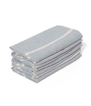 Abigail Marc Grey Stripe Cotton Napkin- 45 x 45 - Pk 6 
