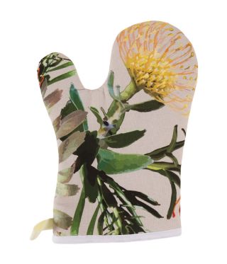Botanica 100% cotton Single Oven Glove Pin Cushion Linen 