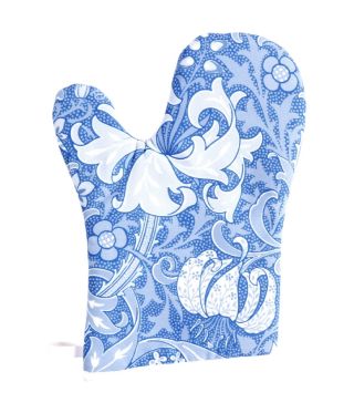 A William Morris Golden Lilly Classic - 1899 Willoware Blue - Single Oven Glove 
