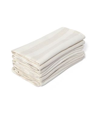 Abigail Mic Stone Stripe Cotton Napkin- 45 x 45 - Pk 6 