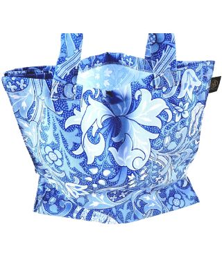 William Morris Golden Lilly Classic - 1899 Willoware Blue  Shopping Bag 
